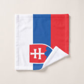 Drapeau de la Slovaquie (Gant de toilette)