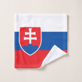 Drapeau de la Slovaquie (Gant de toilette)
