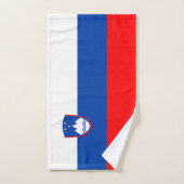 Drapeau de la Slovénie (Serviette à main)
