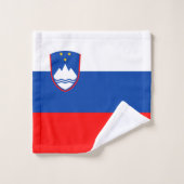 Drapeau de la Slovénie (Gant de toilette)