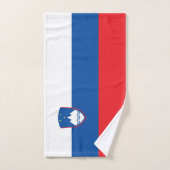 Drapeau de la Slovénie (Serviette à main)