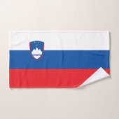 Drapeau de la Slovénie (Serviette à main)