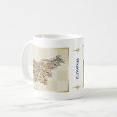 Drapeau de la Slovénie + Tasse de carte (Devant gauche)