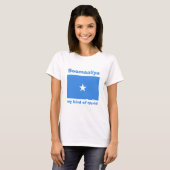 Drapeau de la Somalie + Carte + T-shirt des textes (Devant entier)