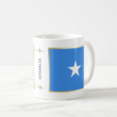 Drapeau de la Somalie + Tasse de carte (Devant droit)