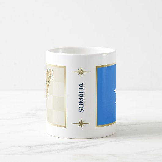 Drapeau de la Somalie + Tasse de carte (Centre)