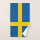 Drapeau de la Suède (Serviette à main)