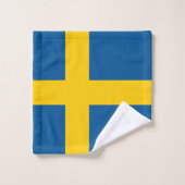 Drapeau de la Suède (Gant de toilette)