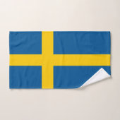 Drapeau de la Suède (Serviette à main)