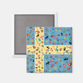 Drapeau de la Suède avec aimant des icônes de cult (Recto/Verso)