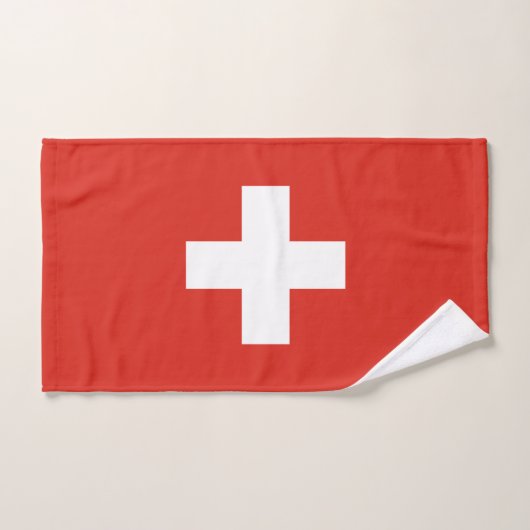 Drapeau de la Suisse (Serviette à main)