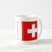 Drapeau de la Suisse + Tasse de carte (Devant droit)