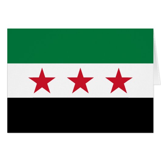 Drapeau de la Syrie (Devant horizontal)