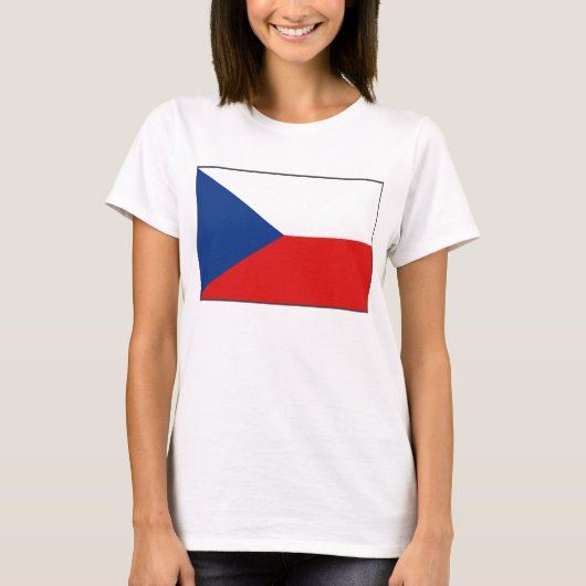 Drapeau de la Tchéquie x Carte T-shirt (Devant)