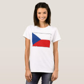 Drapeau de la Tchéquie x Carte T-shirt (Devant entier)
