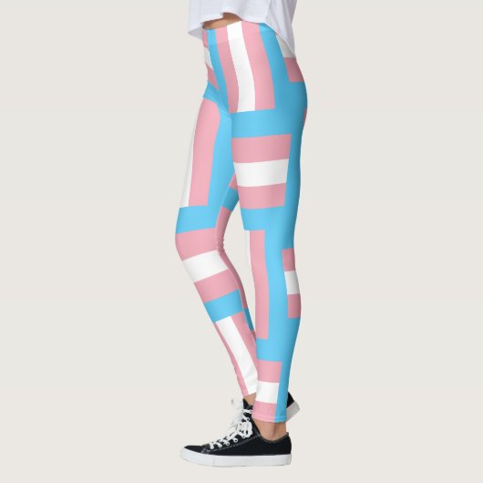 Drapeau de la Trans Pride Leggings inspirés (Gauche)