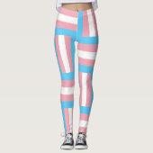 Drapeau de la Trans Pride Leggings inspirés (Devant)