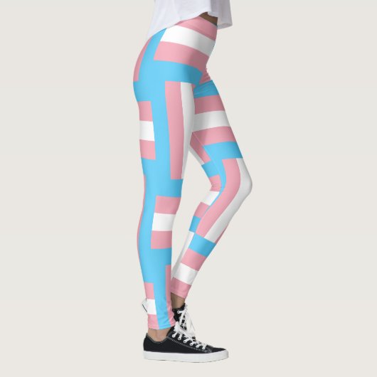 Drapeau de la Trans Pride Leggings inspirés (Droite)