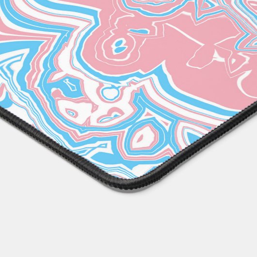 Drapeau de la Trans Pride Trippy Boho Super Wavy (Coin)