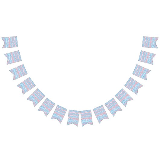 Drapeau de la Trans Pride Trippy Boho Super Wavy (Tout)