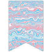 Drapeau de la Trans Pride Trippy Boho Super Wavy (Premier drapeau)