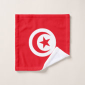 Drapeau de la Tunisie (Gant de toilette)