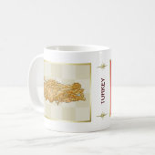 Drapeau de la Turquie + Tasse de carte (Devant gauche)