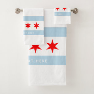 Drapeau de la ville de Chicago cadeau personnalisé