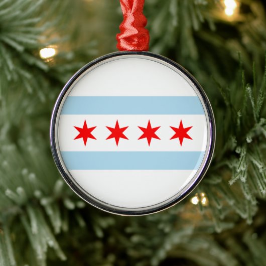 Drapeau de la ville de Chicago (Illinois) Ornement (Arbre)