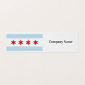 Drapeau de la ville de Chicago Modèle de carte de  (Extérieur déplié)