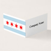 Drapeau de la ville de Chicago Modèle de carte de  (Extérieur)