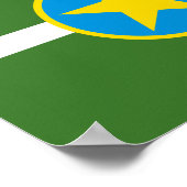 Drapeau de la ville de Jackson, Mississippi Poster (Coin)