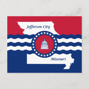 Drapeau de la ville de Jefferson, Missouri Carte p