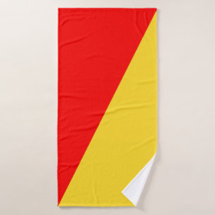 Drapeau de la ville de Palerme symbole de la Sicil