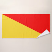 Drapeau de la ville de Palerme symbole de la Sicil (Serviette de bain)