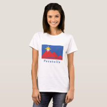 Drapeau de la ville de Pocatello Idaho T-shirt fem