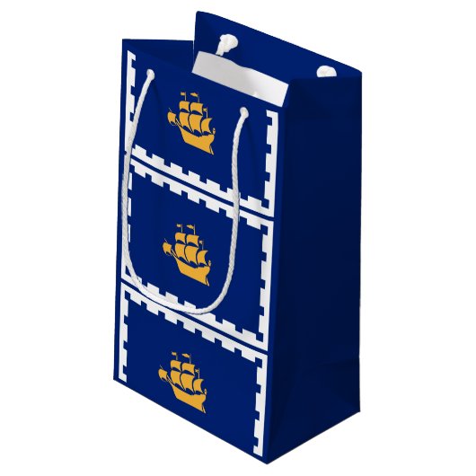 Drapeau de la ville de Québec Sac cadeau (Dos Angle)