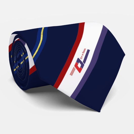 Drapeau de la ville d'Odessa (Texas) Cravate (Roulé)