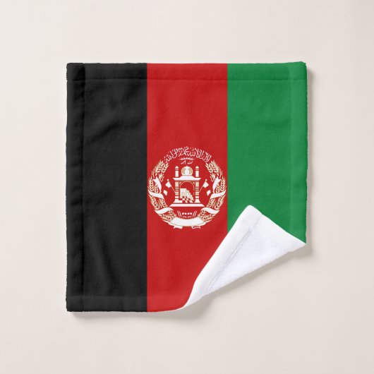 Drapeau de l'Afghanistan (Gant de toilette)