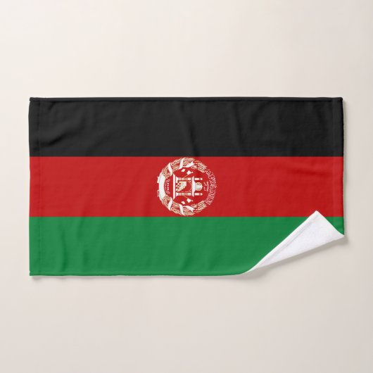 Drapeau de l'Afghanistan (Serviette à main)