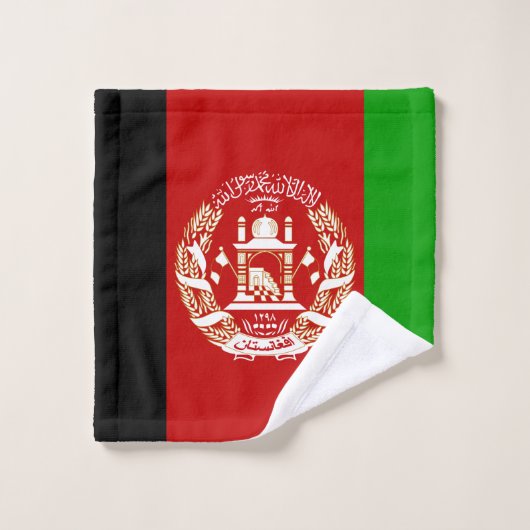 Drapeau de l'Afghanistan (Gant de toilette)