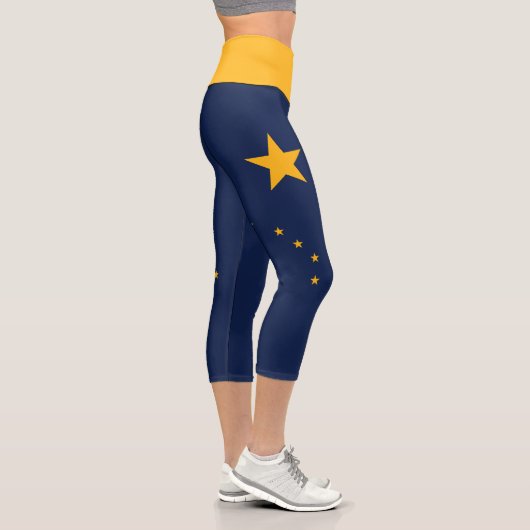 Drapeau de l'Alaska Capri Leggings (Droite)