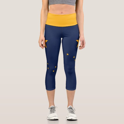 Drapeau de l'Alaska Capri Leggings (Recto)