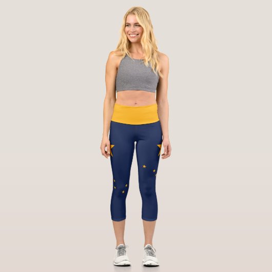 Drapeau de l'Alaska Capri Leggings (Recto)