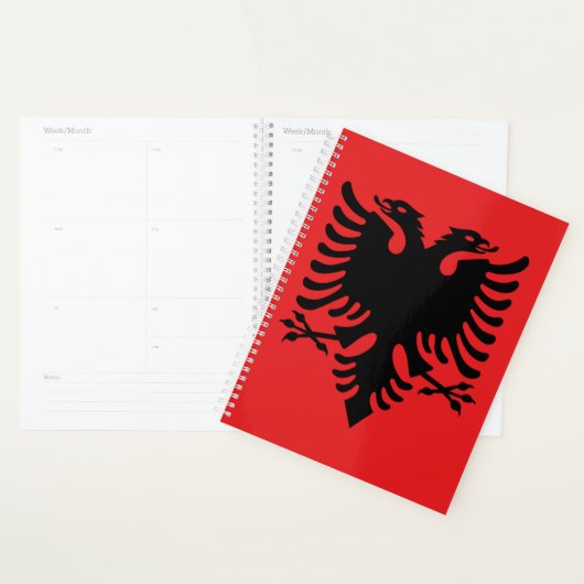 Drapeau de l'Albanie (Devant avec enveloppe)