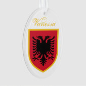 Drapeau de l'Albanie (devant)