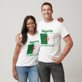 Drapeau de l'Algérie + Carte + T-shirt des textes (Unisexe)