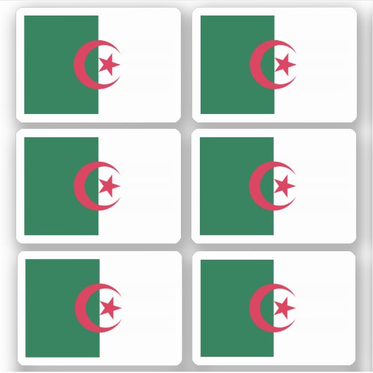 Drapeau de l'Algérie - une collection Sticker (Devant)