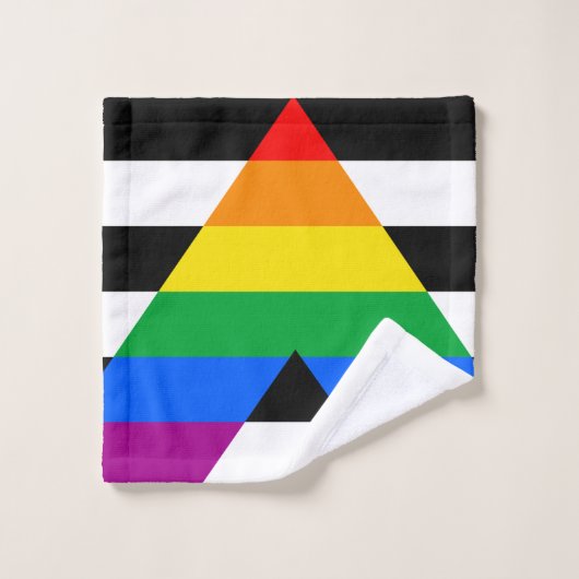 Drapeau de l'allié LGBTQ+ (Gant de toilette)