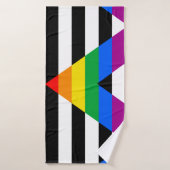 Drapeau de l'allié LGBTQ+ (Serviette de bain)